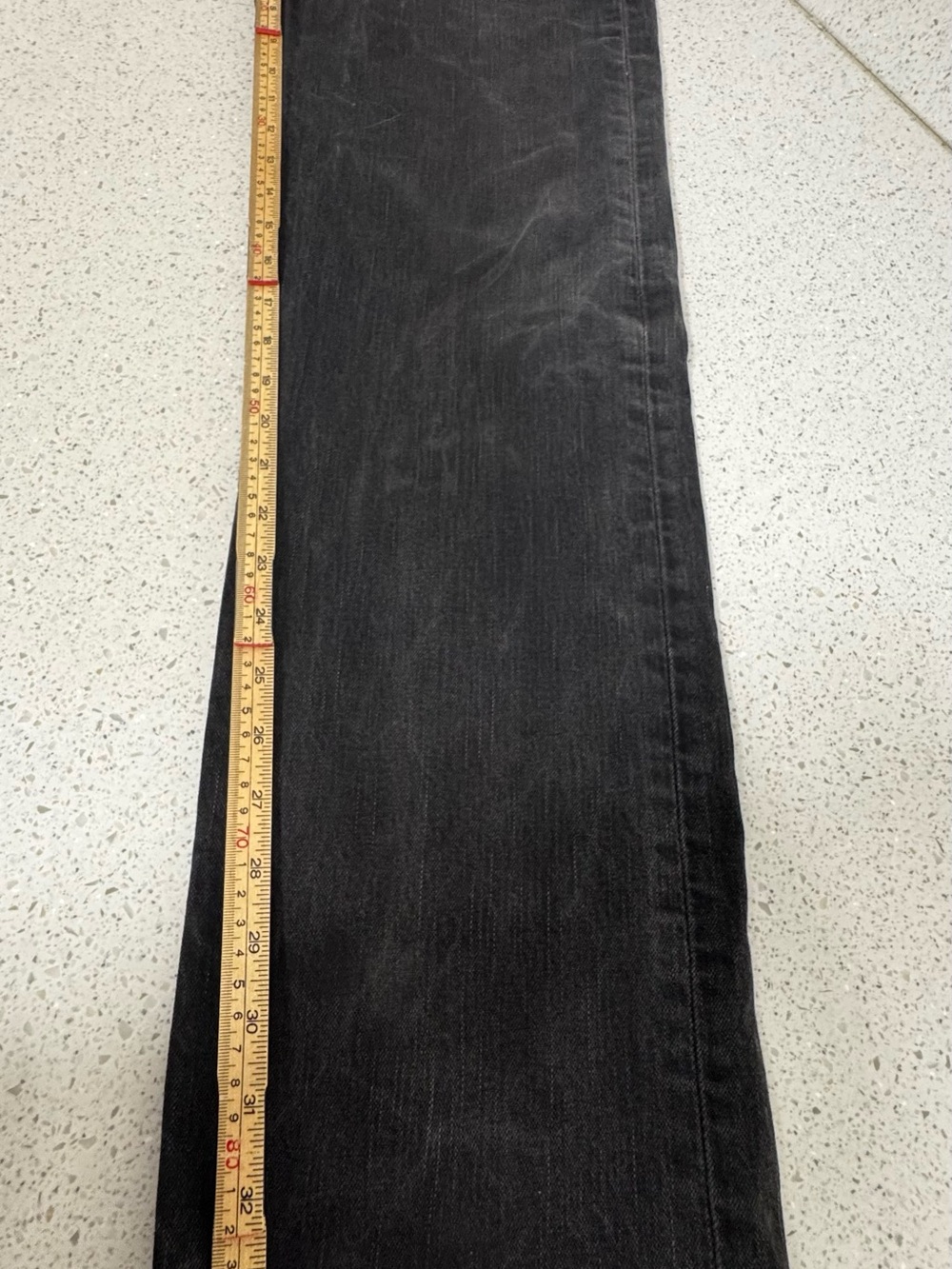 Levi’s 569 Loose Straight Jeans Mens 34x36 Black Denim Baggy Whiskered Y2K - Picture 4 of 6